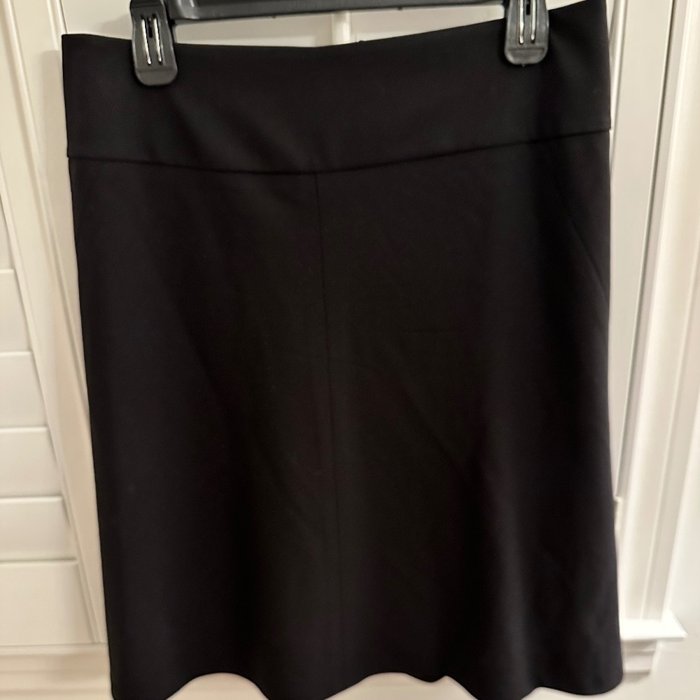 Banana Republic A-line Black Wool Skirt Sz 6